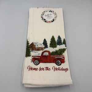 Heatherlee Chan Kitchen Towels, 4 Pack, 18 x 28 inches (Woodland Trucks)